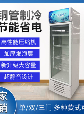 冷藏柜保鲜展示柜立式饮料柜商用单门388家用商用冷柜啤酒柜