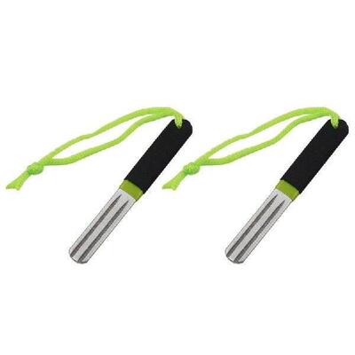 2pcs Double Sided Fishing Hook Grinding Stone Portable
