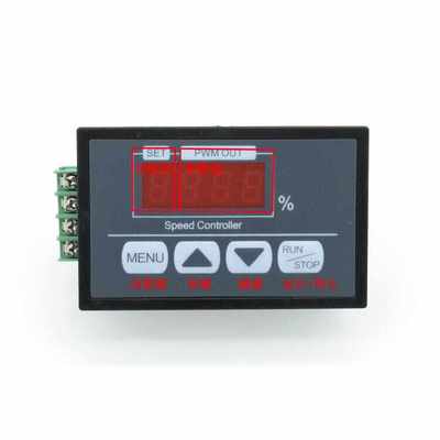按键调速器 数显百分比转速表 直流电机缓启 缓停控制器 6V12V60*