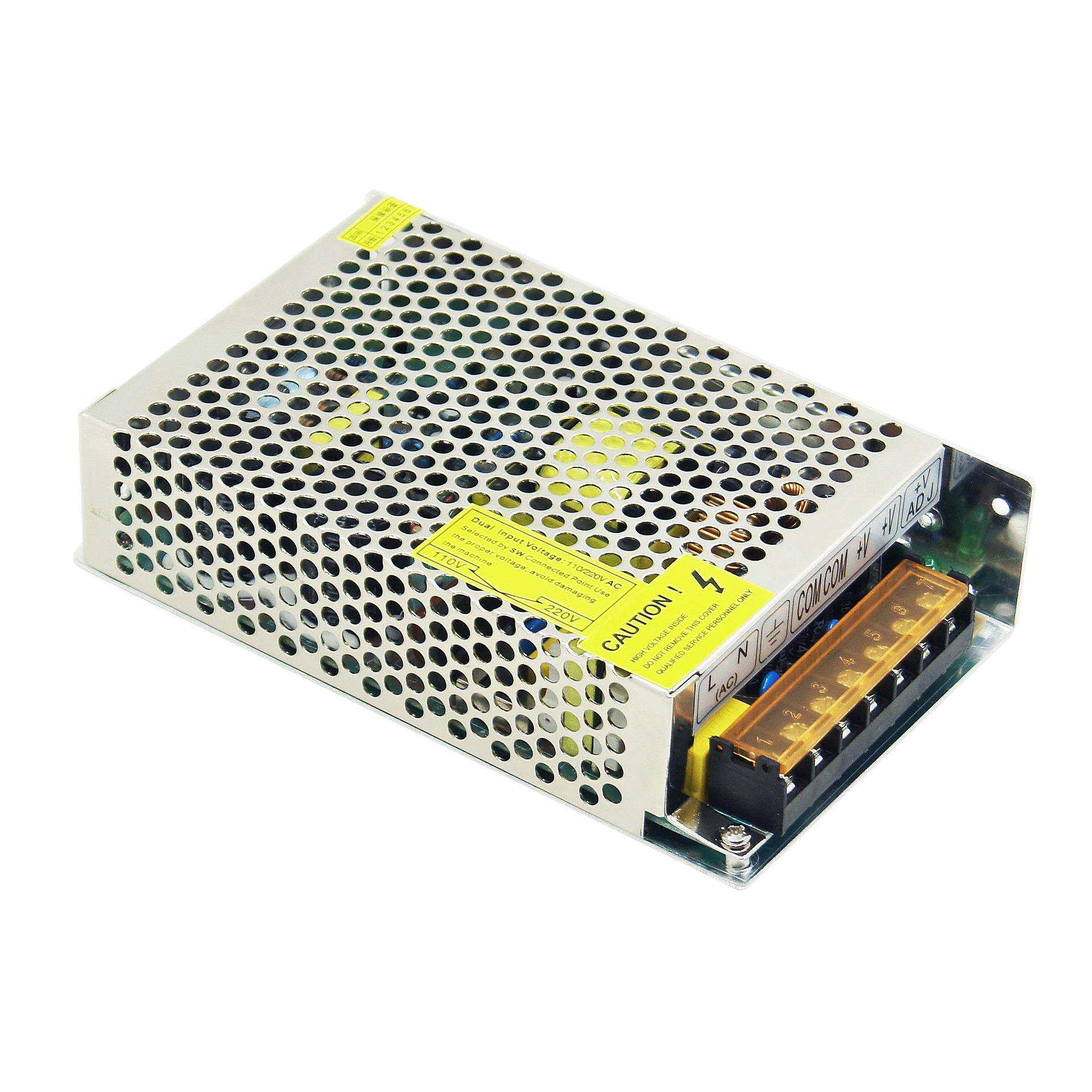 LED开关电源S-120-24 120W24V LED灯条单组驱动工业照明电源