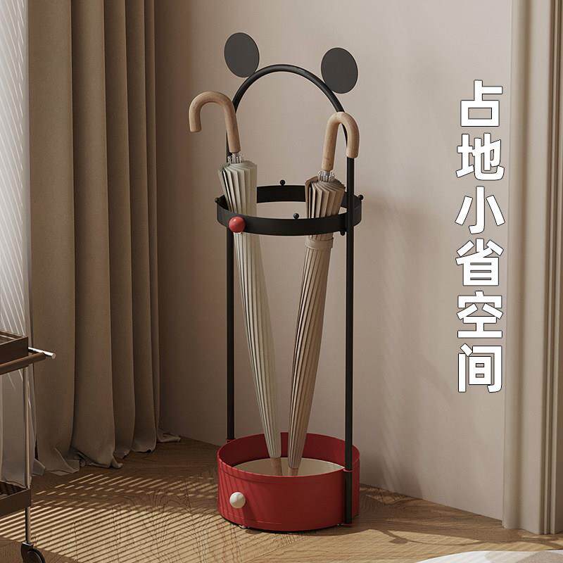 家用雨伞收纳伞层伞架门口放伞神约器铁艺雨放置沥水架C27萌奇简