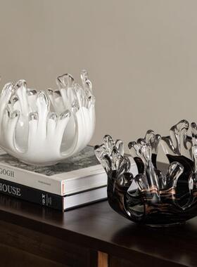 左顾艺术感镂空氛围感小众个性艺术桌面摆件客厅玄关高档软装饰品