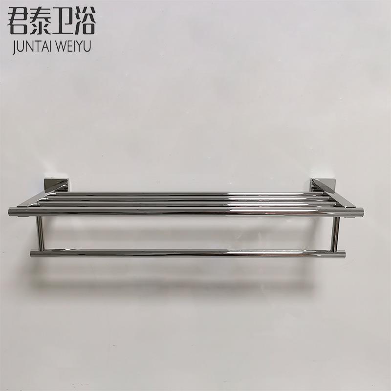 304不锈钢4001单吊杆毛巾架镜光酒店工程浴室卫生间置物架壁挂
