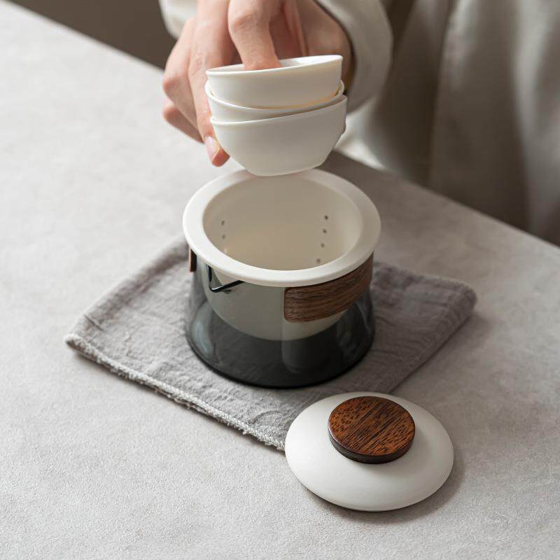 初璞 便携式旅行茶具一人单人简易户外懒人泡茶神器快客茶杯套装