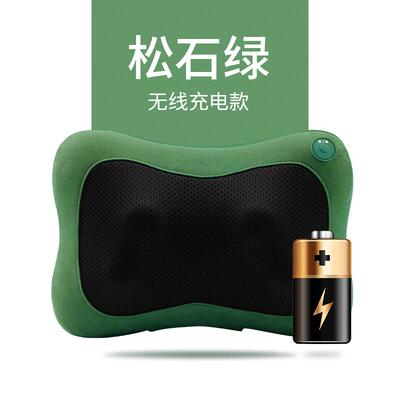 正品多肩功能颈椎按摩器部背部腰部颈部椎按摩枕仪车腰载揉捏家用