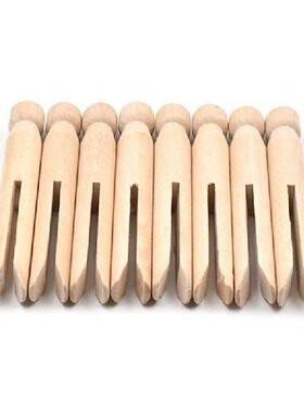 Wood Clothes Pins Pegs Old School 50 Count Round