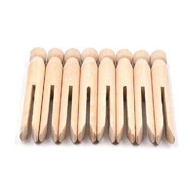 Wood Clothes Pins Pegs Old School 50 Count Round