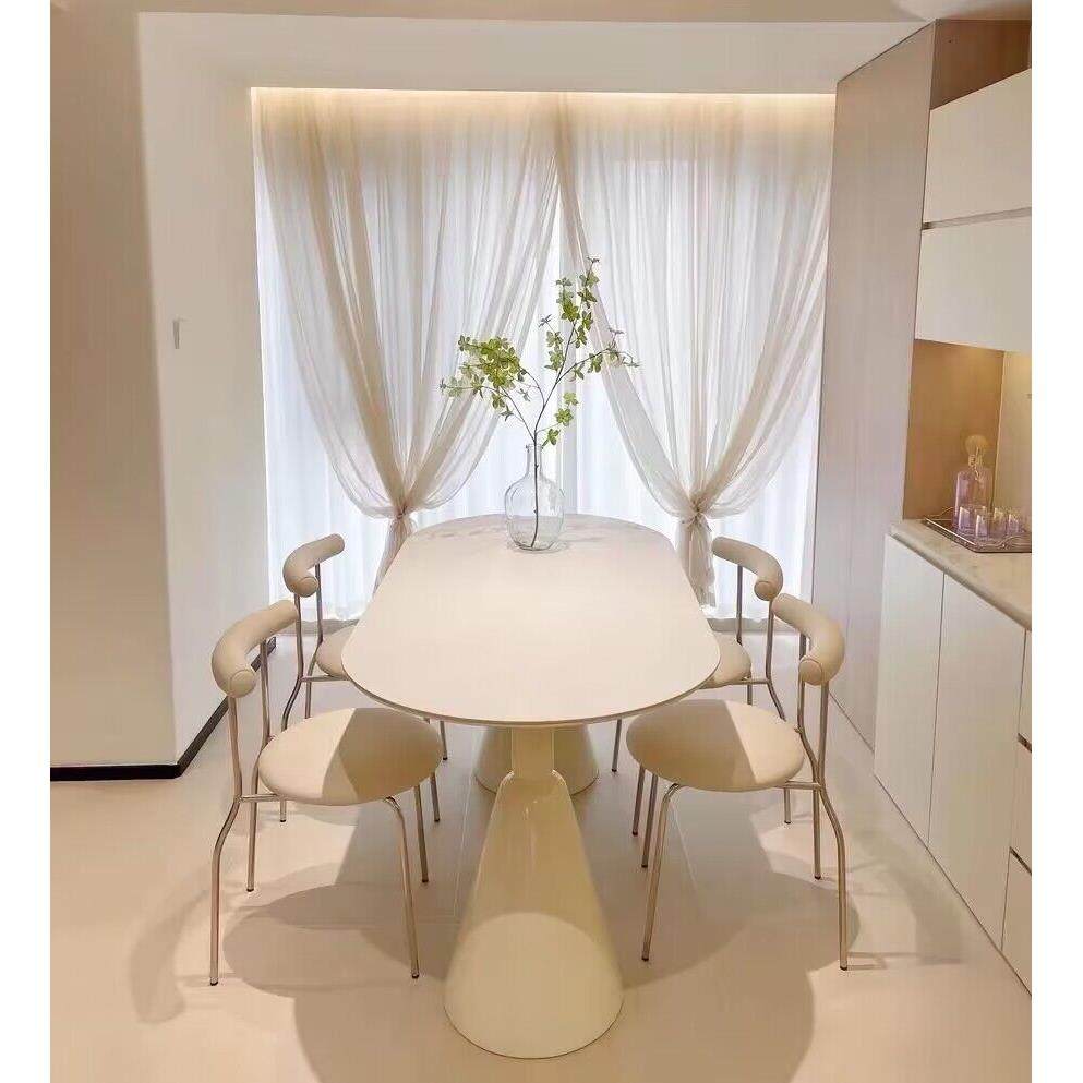 法式奶油风餐桌椅组合北欧岩板餐桌家用小户型现代简约网红吃饭桌,住宅家具,岩板餐桌,淘宝优惠券,粉丝福利购,淘宝优惠卷