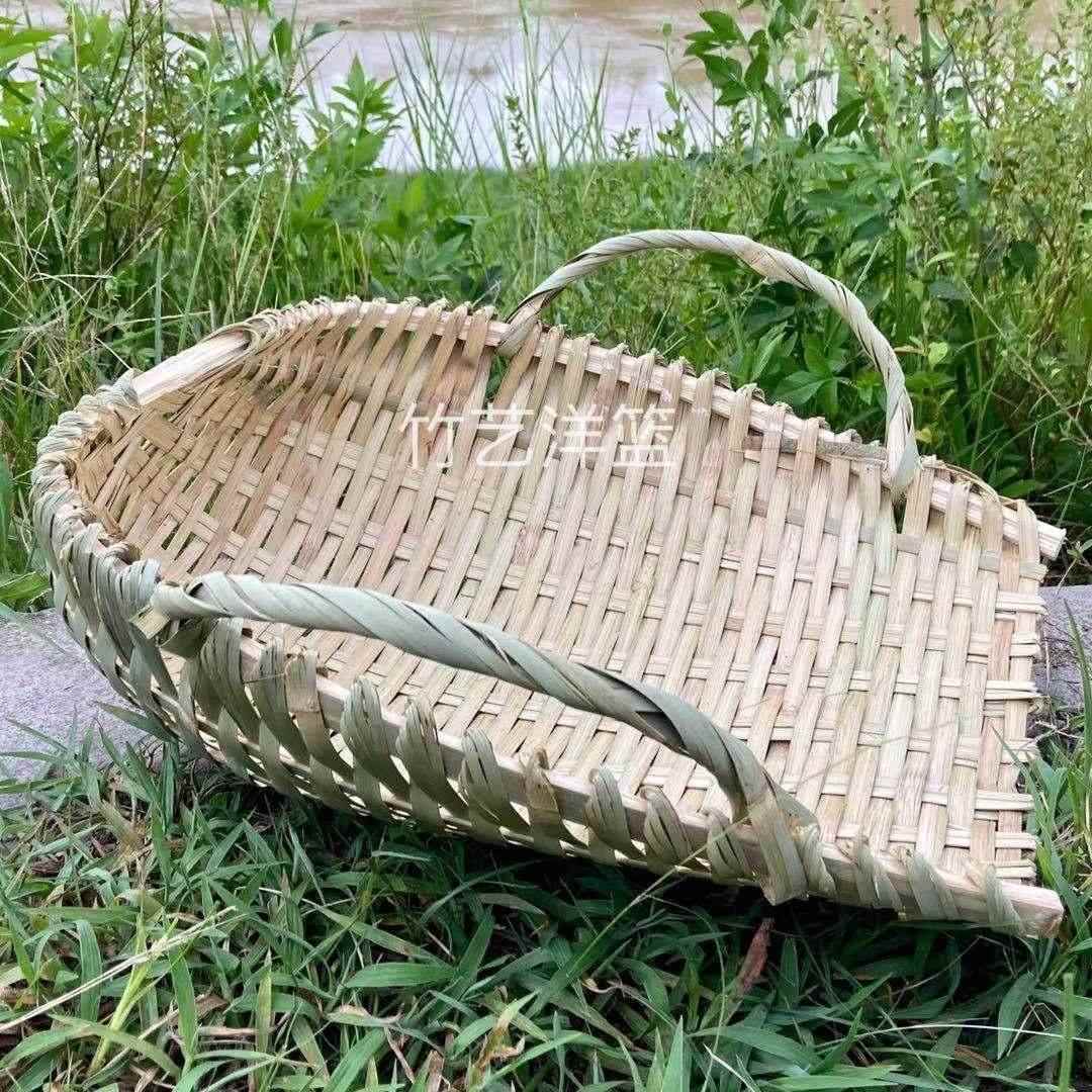 手工竹编筲箕农用建筑手工垃圾挑土粪箕畚箕畚斗挑菜筐箩筐篼箢箕
