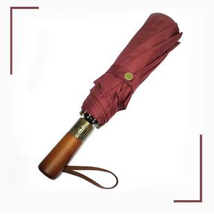 正品 特双人大号全自动雨伞务晴雨两用定制loo图g案广告伞刻商字木