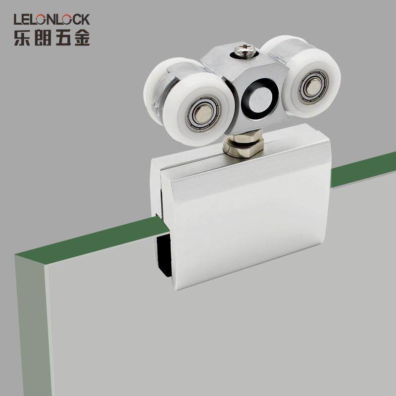 玻璃浴417-2B缓滑轮酒店冲淋房玻璃门拉门阻尼吊轨道双向轮缓冲静