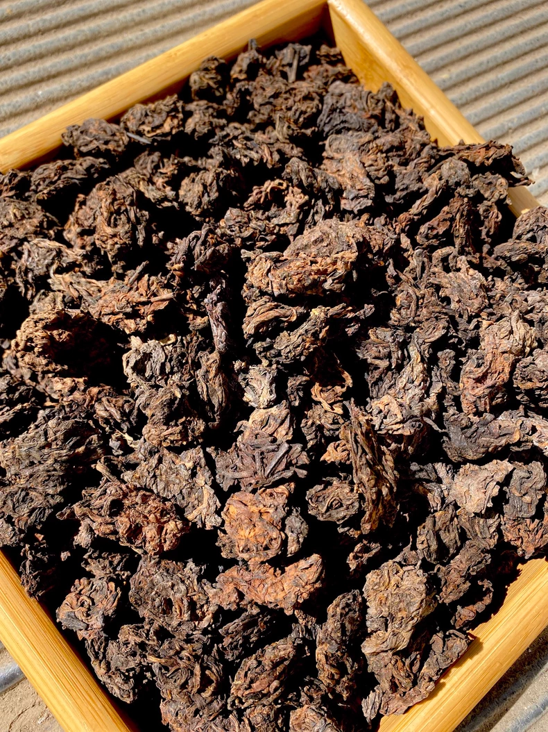 早期收藏的老茶頭-普洱熟普包郵一斤裝 普洱茶 BUASHOP普洱老茶