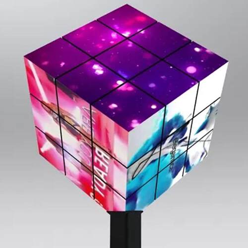 新林 LED显示屏异性弧形曲面大屏幕制定 软膜组异性屏商场展会屏