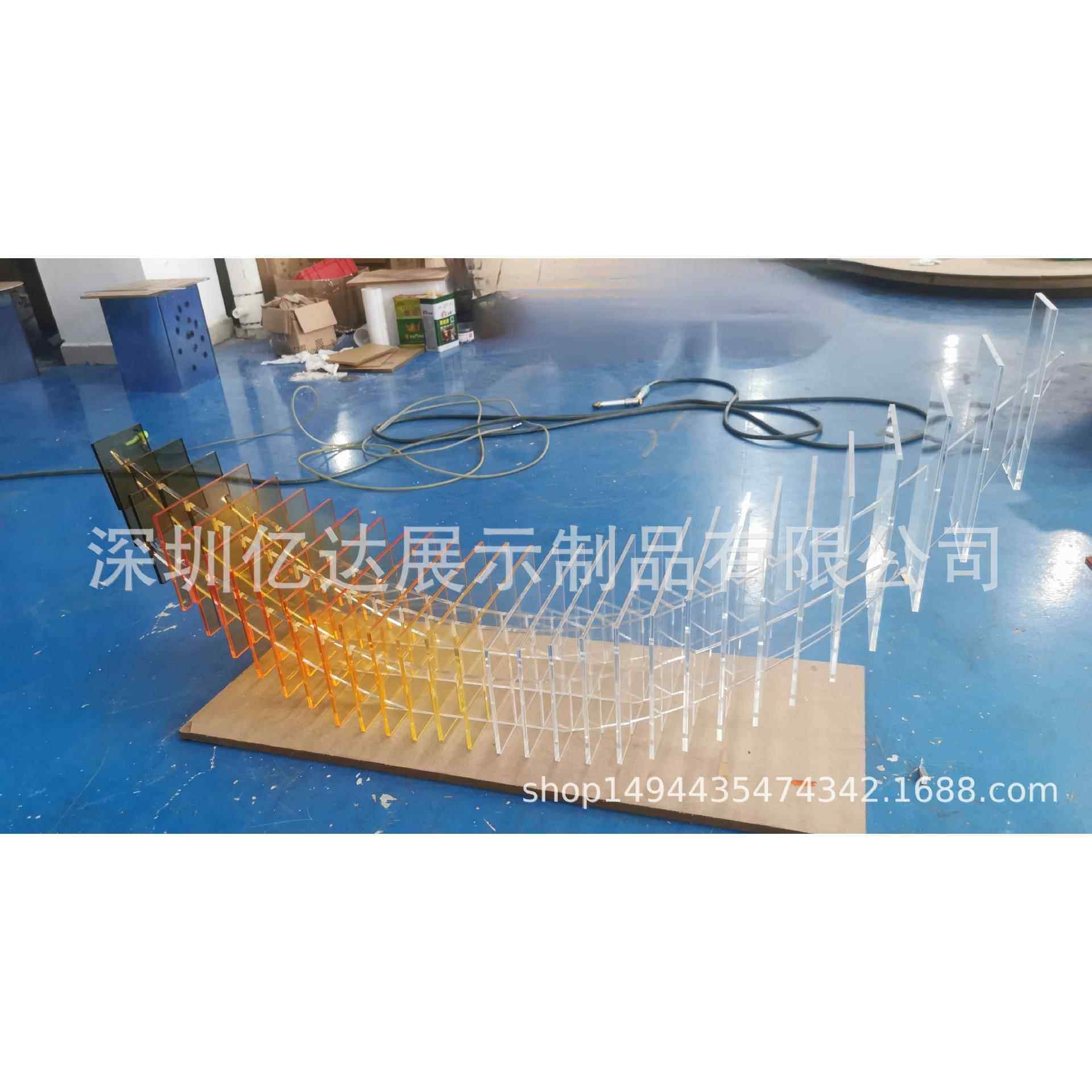 亚克力雕塑售楼处雕塑软装摆件帆船造型月亮造型装置酒店艺术品