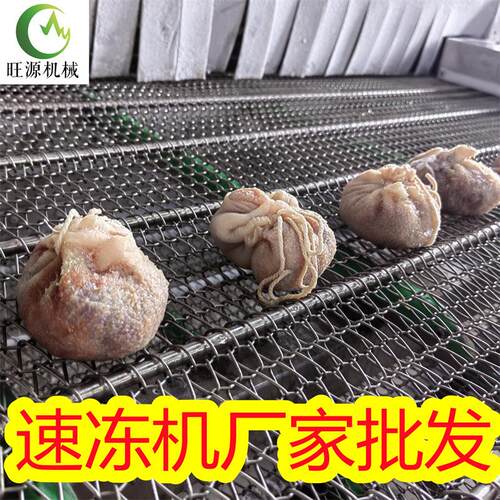 源隧道式速冻旺机 鱿加鱼串557耳冷冻线 鱿鱼冷冻工生产设备