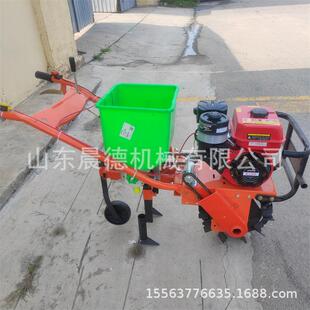 独轮汽油微耕机 茶园追肥小红牛链轨趟地耘播机