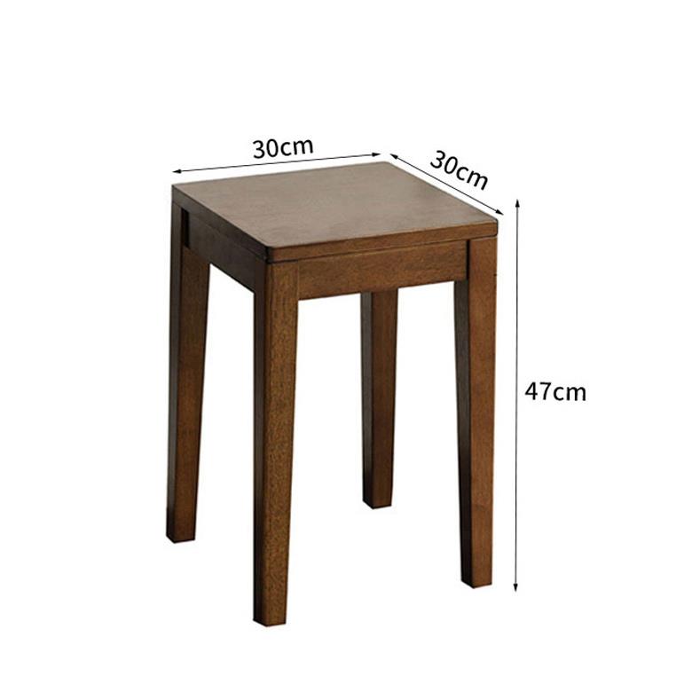 正品三梦木小家用中凳式矮凳可叠放客厅茶实几简约餐桌子方凳高板