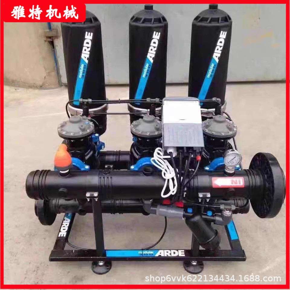 叠片式过滤器滴灌微喷防堵塞抽水机设备用过水质进化喷灌过滤器