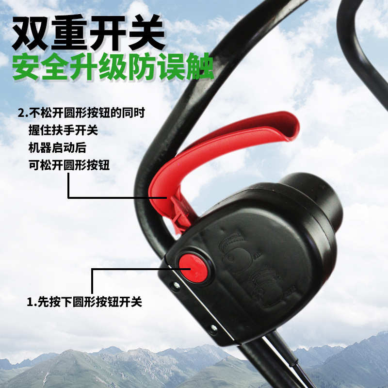 手推式电动草坪修剪割草机园林庭院静音除草机大功率打草机