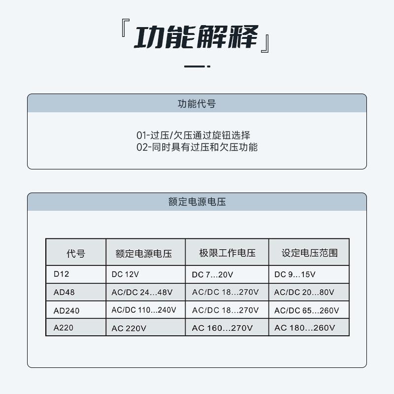 G1EYA格亚GRV8-200单YBZ相压监控继电器直流过欠压保电护检测三相