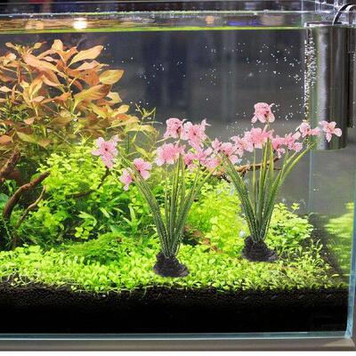 2 Pcs Decor Aquatic Decoration Realistic Fish Tank Plant