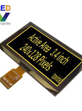 3.37寸3.4寸黄光绿光oled大屏QG-4028ASxxIG01黄色绿色OLE9M0081