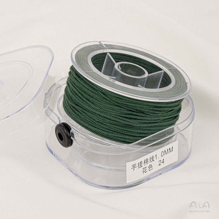 手搓棉线藏式文玩线绳五色线彩绳流苏绳子diy手工串珠编织棉线材