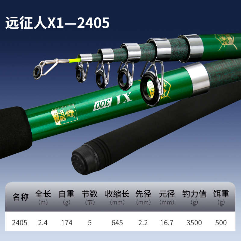 海竿组专用x1逵鱼杆人钓鳙远投套碳素竿中鲢钓抛竿远征竿甩