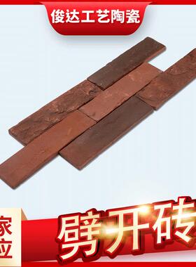 210*55*10劈开砖青灰色别墅外墙烧结砖彩色陶土砖宜兴厂家