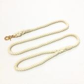 现货货源1.2CM彩色编织圆绳宠物绳热卖 三股棉狗狗牵引带