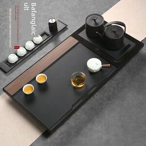 万世堂天然黑金石茶盘全自动整套集成水壶灌水智能办公茶几
