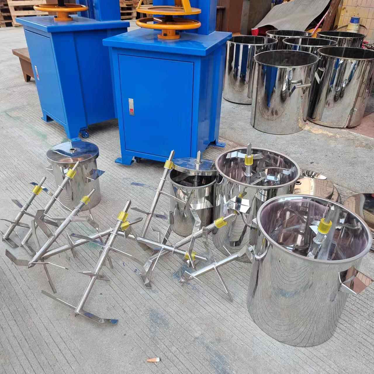 5kg塑料打粉机色粉桶颜料打粉桶不锈钢搅拌机