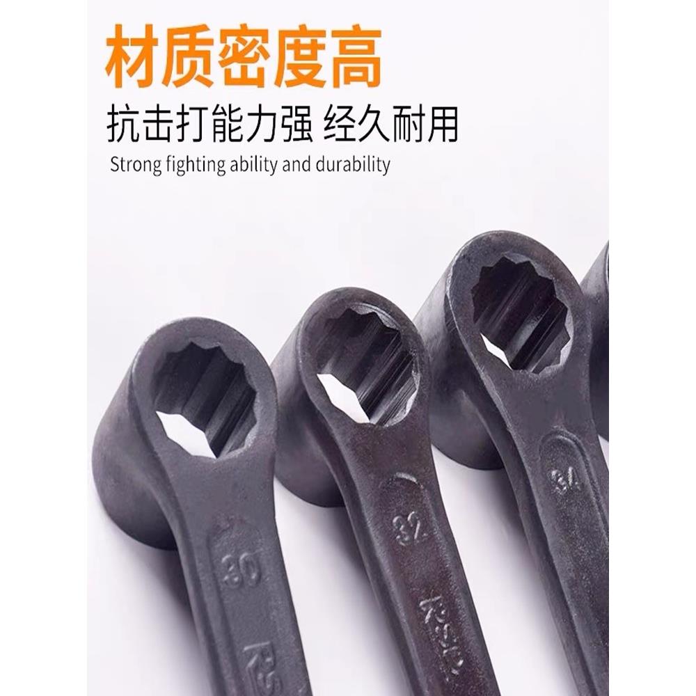 凸型柄扳烟斗梅花手敲击特种花加厚重型梅花扳手GWH工具锤击直单