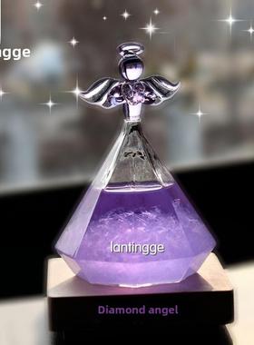 创意风暴瓶子天使钻石天气预报瓶子玻璃女朋友礼物情人节礼物促销