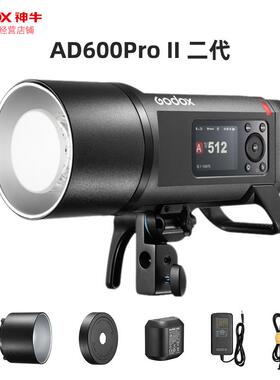godox神牛AD600proII 二代 彩屏 高速TTL连拍摄影闪光灯外拍灯