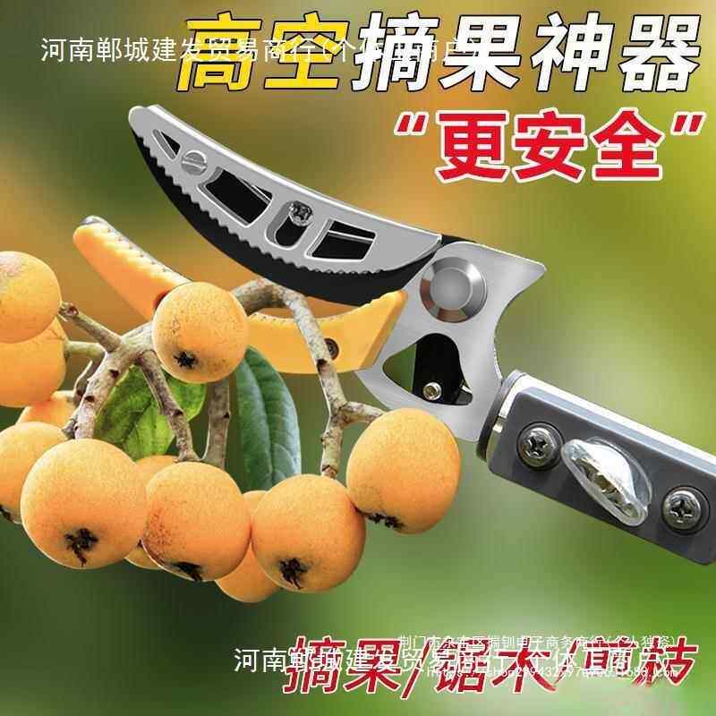 摘果伸缩杆高枝剪修枝剪高空采摘器摘果子枇杷芒果水果剪刀用