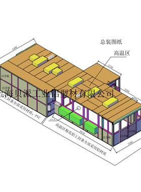 无尘车间净化工程防静电PC板不锈钢封板百万级专业安装图纸设计