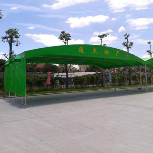 厂家直销简约户外物流推拉篷 户外展览帐篷 别墅休闲户外停车雨棚