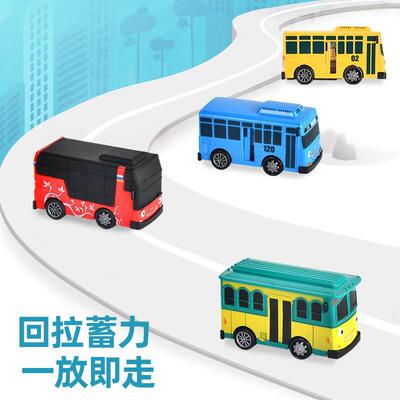 4pcs/set Anime Tayo the Little Bus Educational Toys Cartoon
