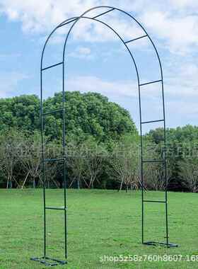 拱墨绿色葡支萄架铁月季门花架爬藤架攀爬植物花WE15卉架杆底座户