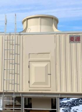 供应横流式100吨方塔玻璃钢100T工业型冷却水塔注塑机冷却系统