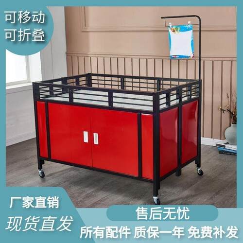 超市促销车服装店折叠展示架花车货架车甩货车移动促销展示架