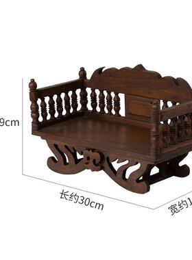 高档异丽泰国特色工艺品式纯摆件四铜面东南亚风格装饰佛品佛泰堂