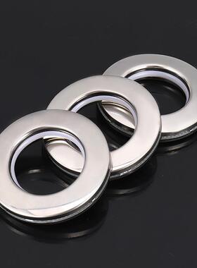 新款帘锈钢打圈静音金属悬挂式窗帘配件卡扣窗艺术不罗孔马304不