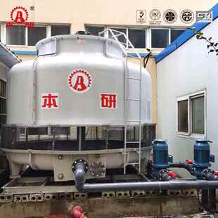 注形冷却塔EBM工业产设备降温凉水塔塑机用 生玻璃圆钢逆流式