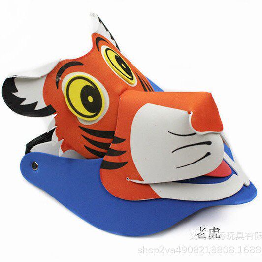 嘎喵熊猫头饰道具幼儿园六一儿童节表演小动物头套卡通帽子公开课