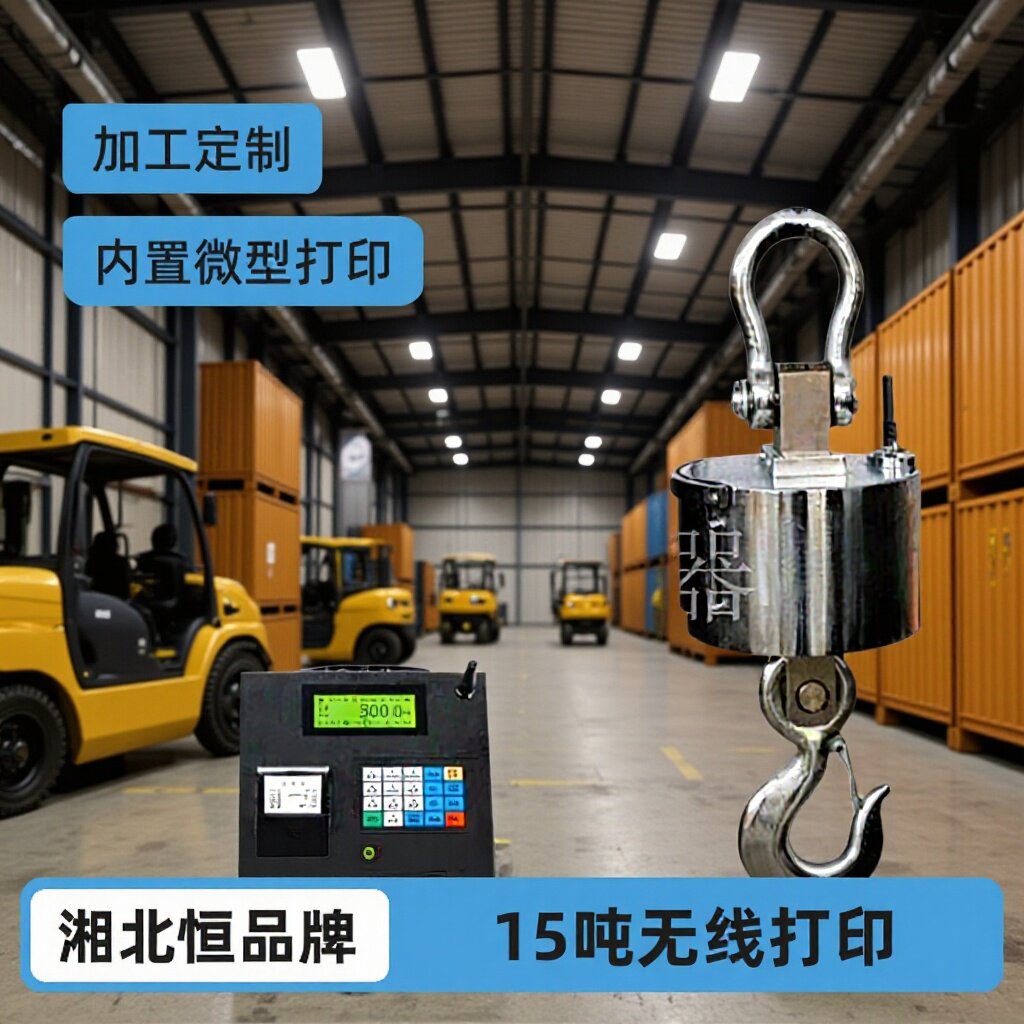 湖南10吨吊磅电子秤内置微型打印吊钩秤厂家15吨无线电子吊秤