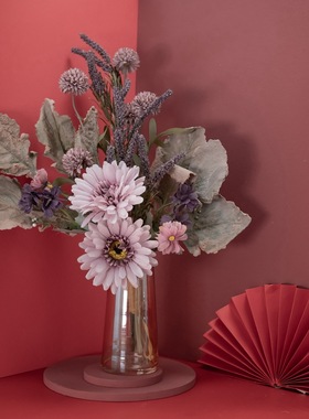 千鹤阳束家居装饰花婚庆仿1真花手捧花束墙饰壁饰跨CCF01014F太01