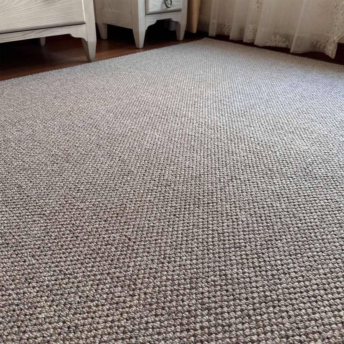 简约高级感菠萝圈羊毛地毯 纯色羊绒客厅地毯 轻奢素色地毯