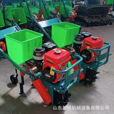 双行柴油施VEL肥种播机手式汽油高粱施肥机家耘用推农用播机